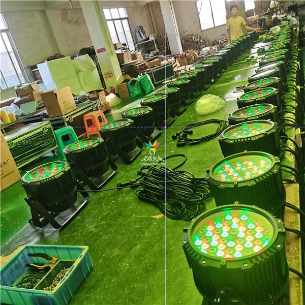 Whtie 54PCS 3W DMX Waterproof LED PAR Can Stage Light