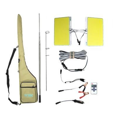 360 Light Fr 12 COB RF Portable Camping Decoration Spot Light Fishing Rod for Picnic