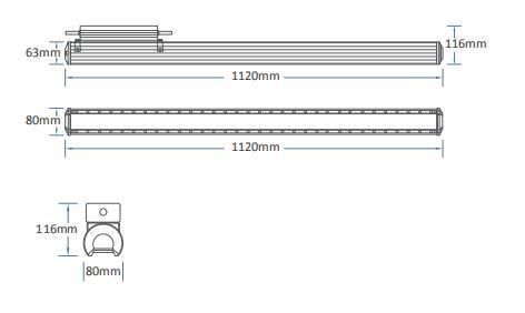 High Light Efficacy Fluence LED Grow Light Supplemental Flexible LED Strip Light Agribar