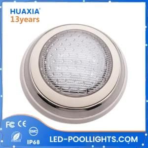 Blue/White/RGB 24W Stainless Steel Surface Wall Mounted LED Underwater Light for Swimming Pool/Pond
