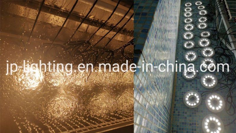 12W Waterproof Music Fountain Ring Stainless Steel LED Light IP68 Outdoor Use Light LED Pond Light LED Round Underwater Light LED Fountain Light (JP942121)