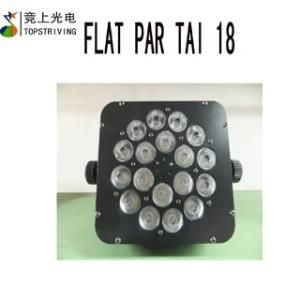 18* 3W RGB 3 in 1 Tri LED Flat PAR 18 PCS LED PAR Light