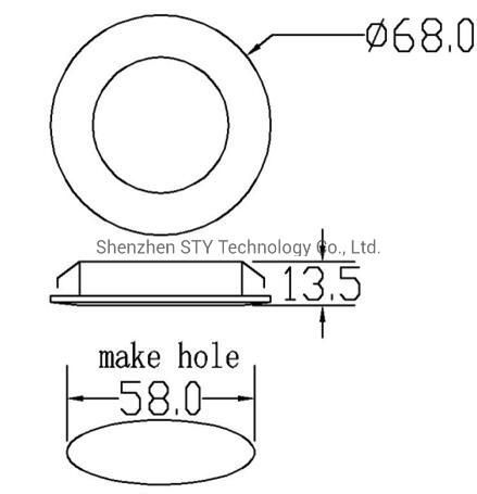 High Brightness Aluminum High Volt LED Cabinet Light AC1817 for Furniture