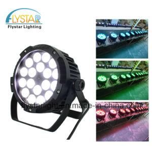 High Quality 18PCS LED RGBWA Flat PAR Can Stage Lighting