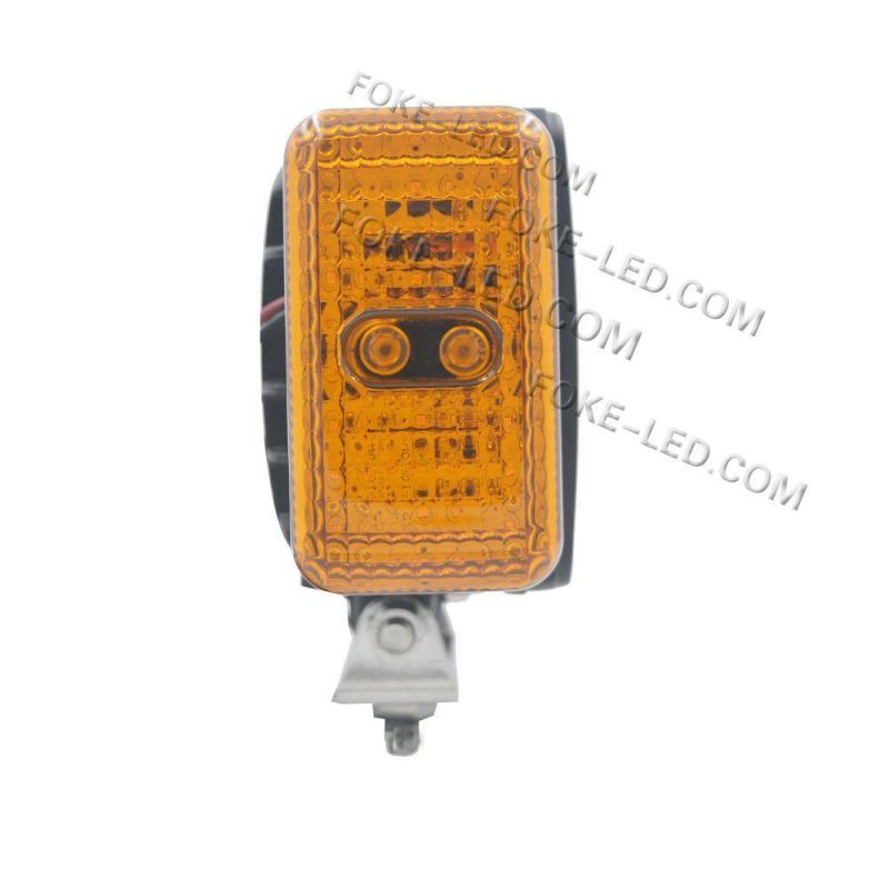 New Design 4 Inch 48W Square LED Working Light with Turn Signal Warning Lighting