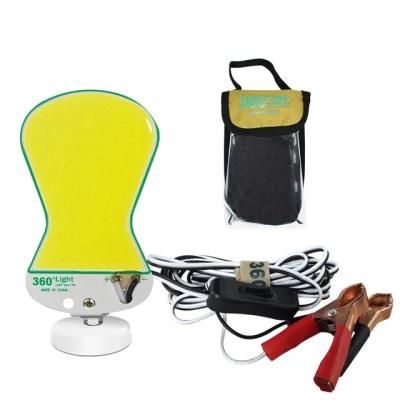 360light 300W 12V LED Camping Light Outdoor Remote Control Camping Lantern with Magnet for Repairing The Car Fill Light Party