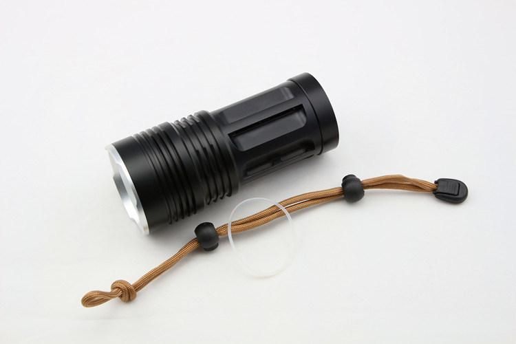 18650 Battery Rechargeable 4LED T6 Flashlight