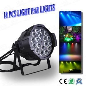 Professional 18PCS 6in1 10W LED Can Rgbwauv PAR Light