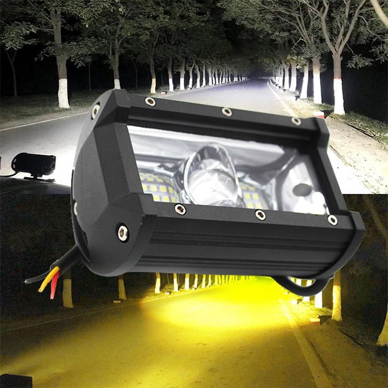 Wholesale LED Driving Light Car LED Light Truck Offroad Dual Color LED Work Light with Lens