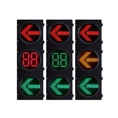 New Single Degree 24V LED Traffic Signal Light with Countdown for Road Safety