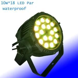 IP65 Waterproof Outdoor Stage 18*15W RGBWA 5in1 LED PAR Light