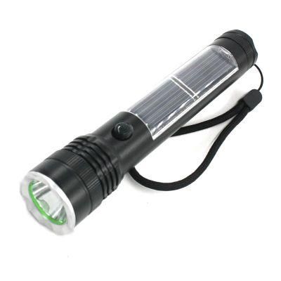 Goldmore 200lm Aluminum Solar Torch Rechargeable Flashlight with 26 LED Beam for Outdoor Use