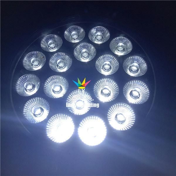 DMX Outdoor 18PCS 18W RGBWA UV LED PAR 64 Can Lights