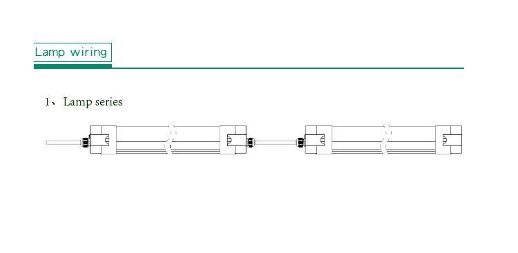 LED Waterproof IP65 Ik10 LED Fad-G LED Three Proofing 50W LED Tri-Proof Lamp