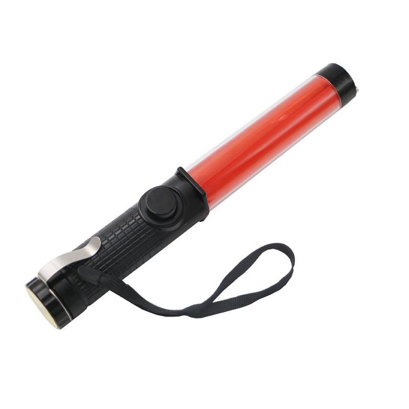 Equipment Lamp Batteries Red Light LED Flashlight Traffic Safety Flashlight Powerful LED Wyz19132