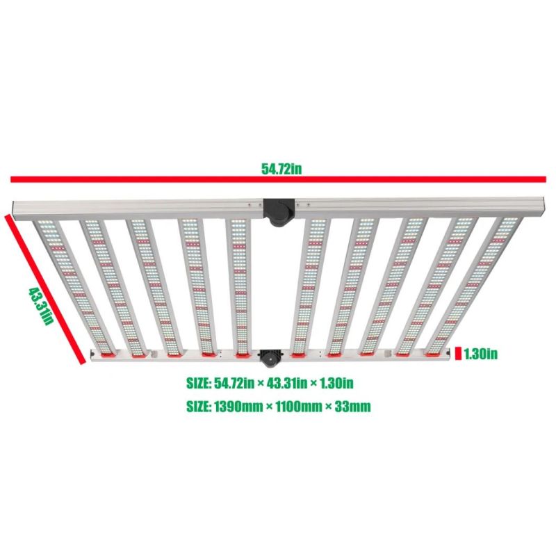 2021 New Hydroponic 1000W LED Grow Lights 1200W HPS Replacement Full Spectrum LED Grow Light Bar for Indoor Plants