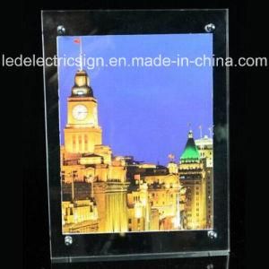 LED Crystal Glass Frame Photo Light Box