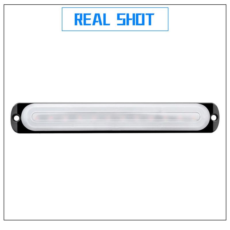 Dxz OEM 12LED Strobe Warning Emergency Flashing Light Caution Construction Hazard Light Bar for Car Truck Vehicle Surface Mount
