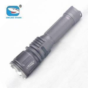 Rechargeable LED Flashlight with Compass Outdoor Zoom Torch