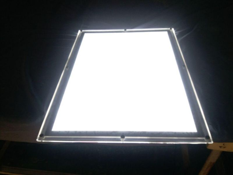 Crystal Aluminum Snap LED Slim Light Box for in Door