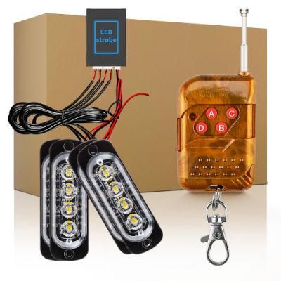 Dxz Red/Amber LED Waterproof Light Bar Trailer Tail Lights Kit Strobe Flashing/DRL/Flow Turn Signal Lamp for Car Truck SUV Van