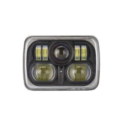 High Power 4X6 Inch 88W Flush Mount High Low Beam LED Head Light