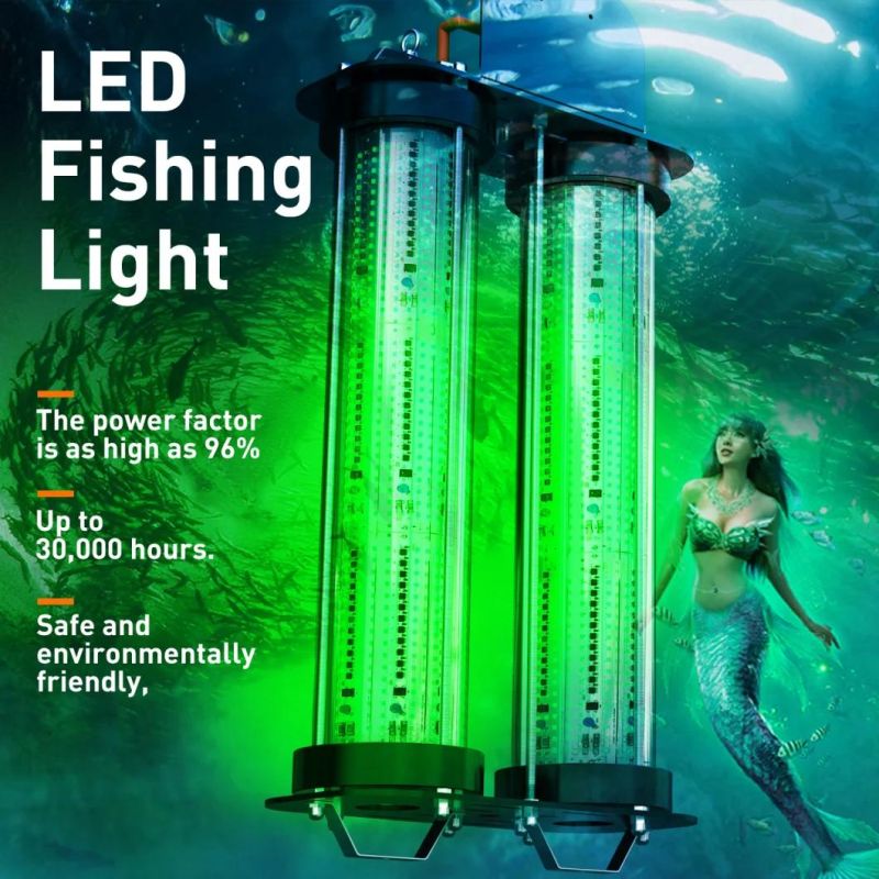 6000W Super Brightness IP68 Fish Attracting Bait Lure Underwater LED Fishing Light