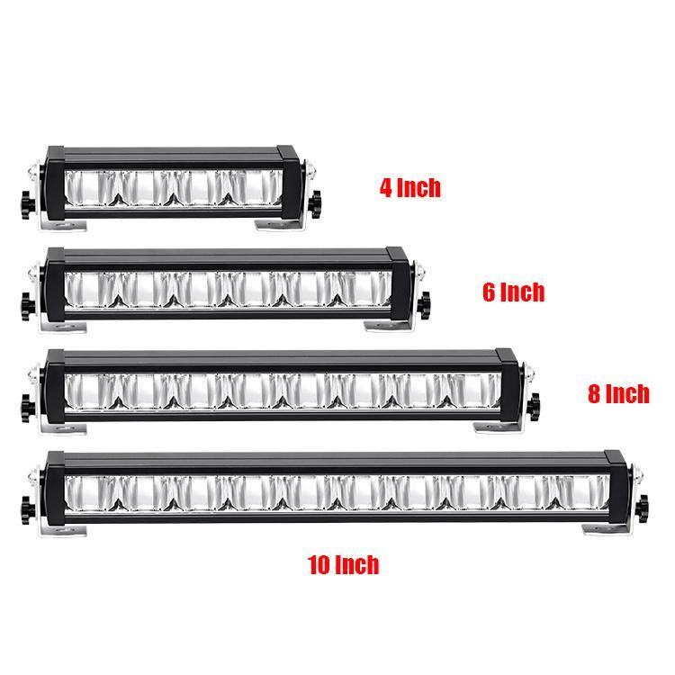 Factory Wholesale Single Row LED Light Bar for Truck Offroad Car LED Lights Accessories