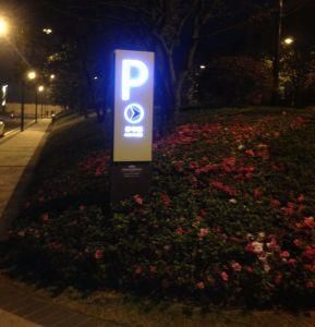 Parking Direction Sign with LED Lights