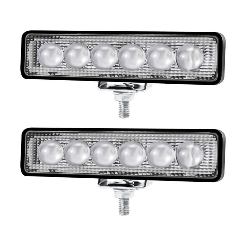 Dxz OEM Wholesale 6inch 6LED Convex Mirror One Font Spot Single Row LED Light Bar for Truck LED Work Light for SUV Vehicles