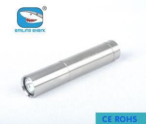 Stainless Steel Mini 240 Lumens LED Torch Flashlight