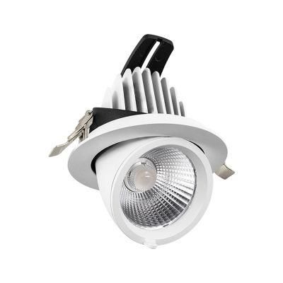 Hotsales AC85-265V&#160; LED&#160; COB IP20 Commercial&#160; Gimbal&#160; Downlight