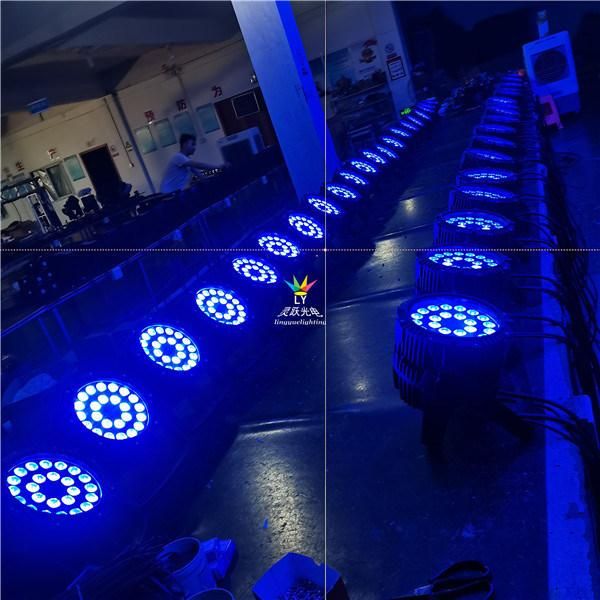DMX 24X18W Rgbwauv Outdoor Waterproof Super Bright LED PAR Can