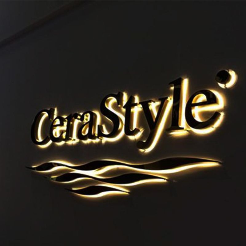 LED Custom Logo Channel Sign Stainless Steel Letters LED Sign