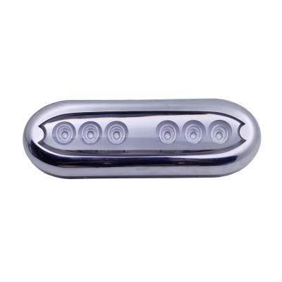 Waterproof IP68 White Blue Stainless Steel Ring Marine LED Light Boat Courtesy Light