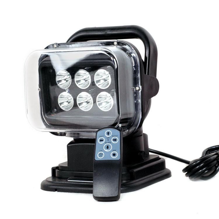 7" 30W Portable Wireless Remote Control LED Work Search Light