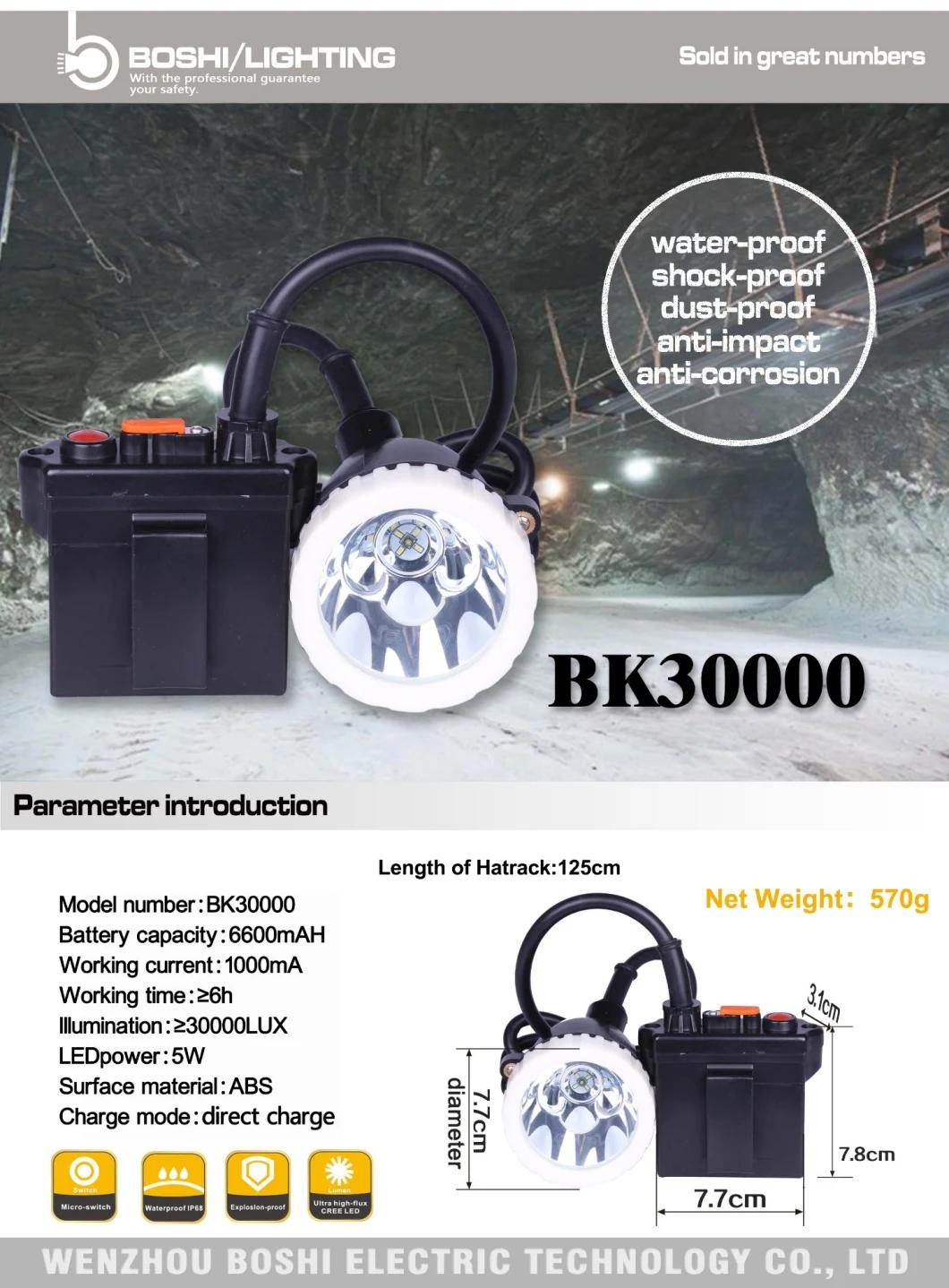 30000 Lux Miner Mining Lamp Caplamp Headlamp Bk30000