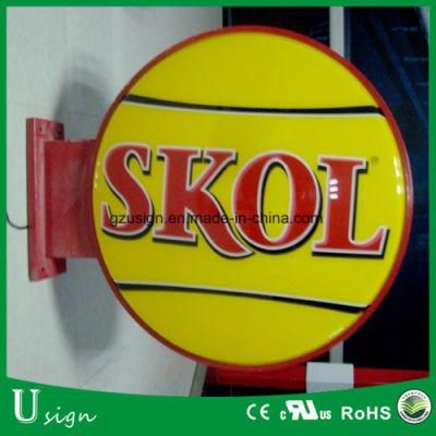 Company Logo Acrylic Material 3D Hanging Signage Outdoor Light Box