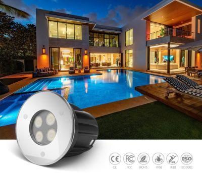 5W 316 Stainless Steel LED Swimming Pool Light for Piscina Underwater Lighting