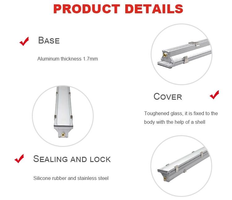 Mall Lighting 1500mm Linkable LED Tube Waterproof IP65