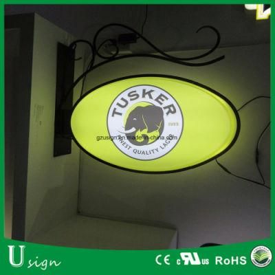 Round Outdoor Street Light Box Sign Circle LED Screen Display