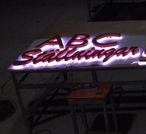 Conjunctive Channel Letters LED Sign with Painting Back LED Light