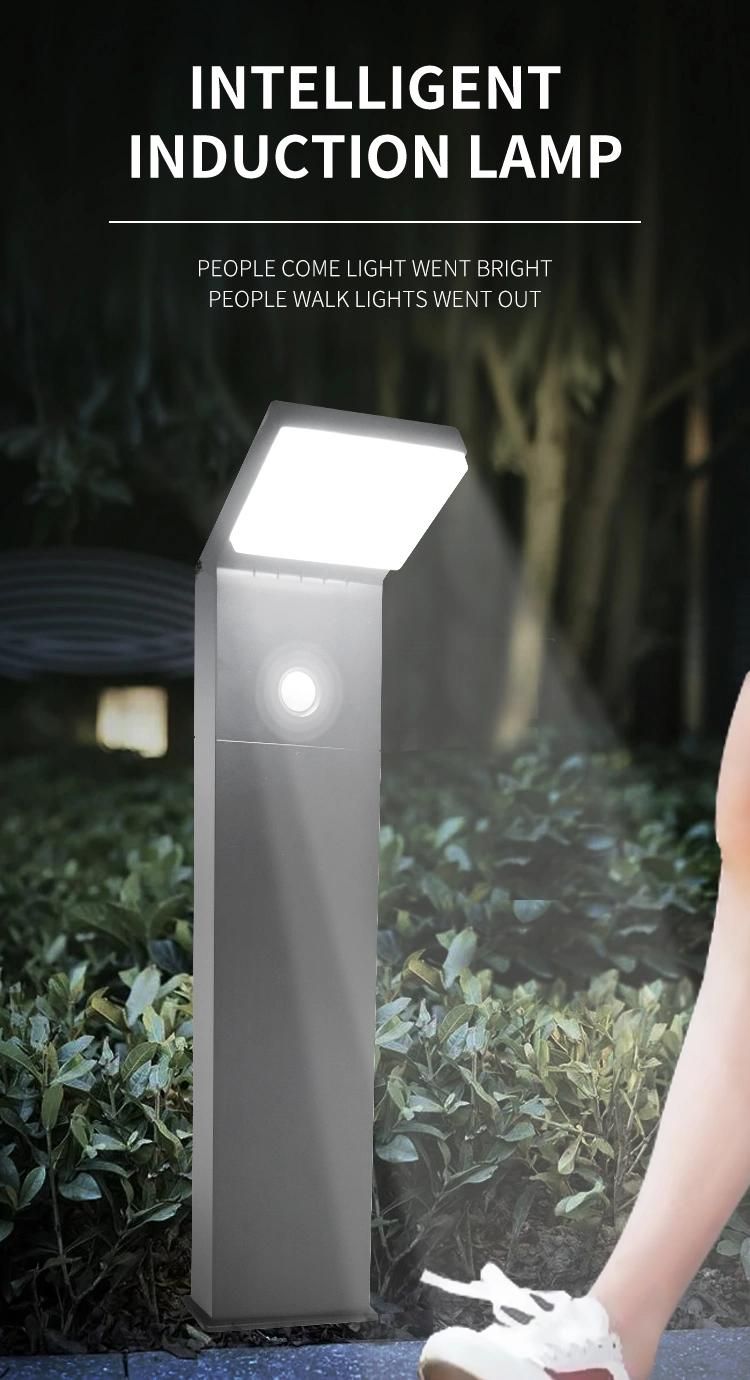 Floor Stand Solar Garden Lamp With Motion Sensor LED Landscape Lighting