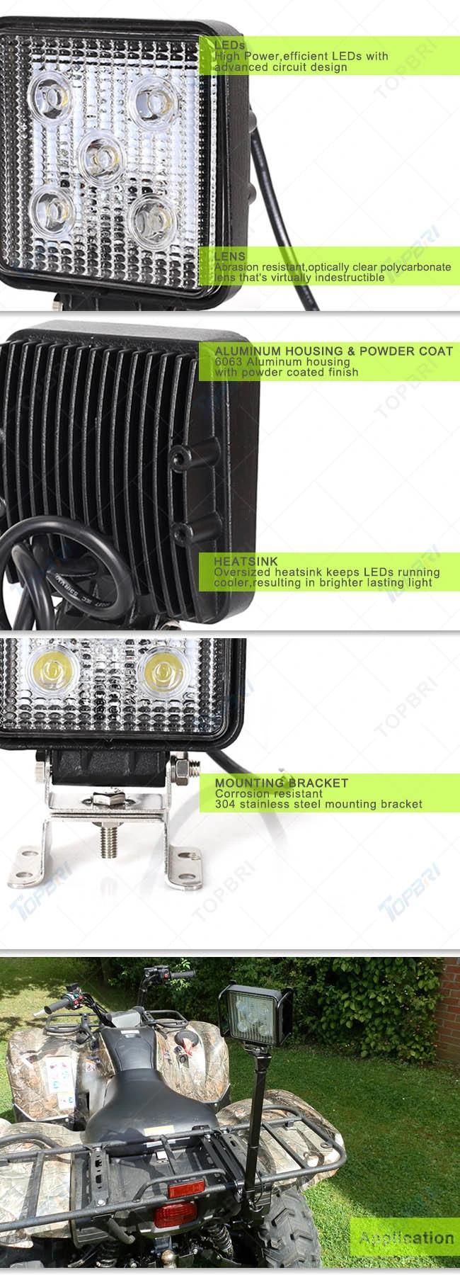 4inch 15W Flood Auto Lamps Spot Beam LED Work Lights for John Deere