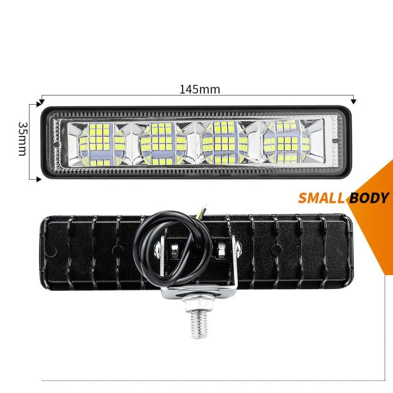 Dxz White 6inch 24LED Wholesale DRL Dual Color White Amber Flush Mount Slim Work Light for Truck 12V 24voffroad Auto Cars