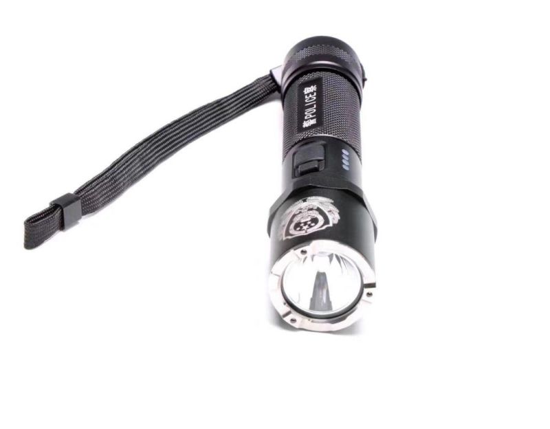 New! High-End Police Flashlight Battery Indicator IP67 USB Charging LED Flashlight