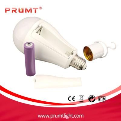7W LED Emergency Light Bulb with Dry Battery Rechargeable