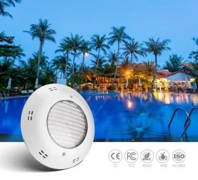 RGB Switch Control 2 Wires Connection LED Surface Mounted LED Swimming Pool Light IP68 Structure Waterproof