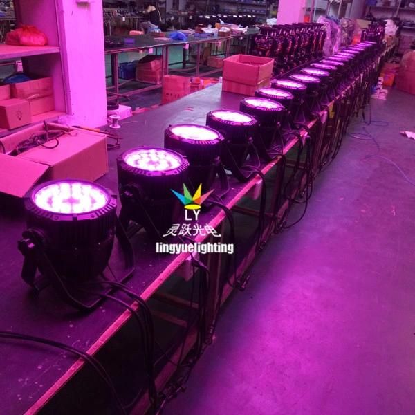 IP65 DMX Stage 24X18W Waterproof Outdoor LED PAR Can Light