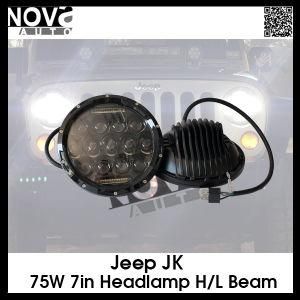 C Ree 7&quot; 75W for ATV LED Work Light 7inch LED Driving Light 4X4 Round LED Truck Headlight